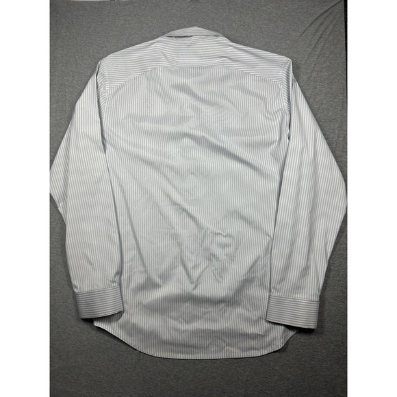 Ministry of Supply Button Down Shirt XL Gray Stripe Recycled Polyester - Picture 5 of 9